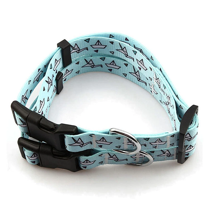 Quantity free custom logo printed dog collar manufacturer