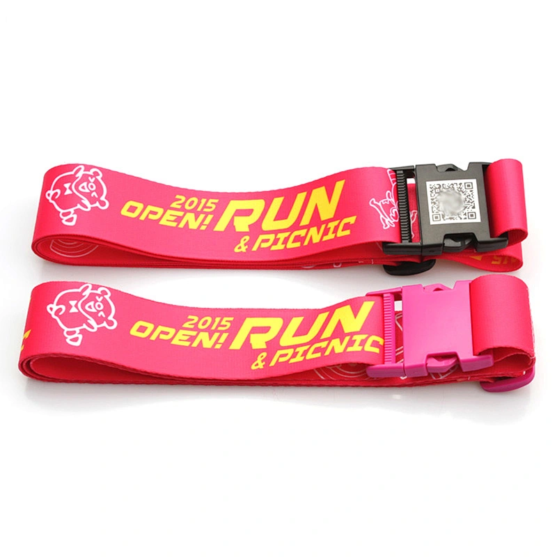 High quality polyester bag strap adjuster plastic buckle luggage belt