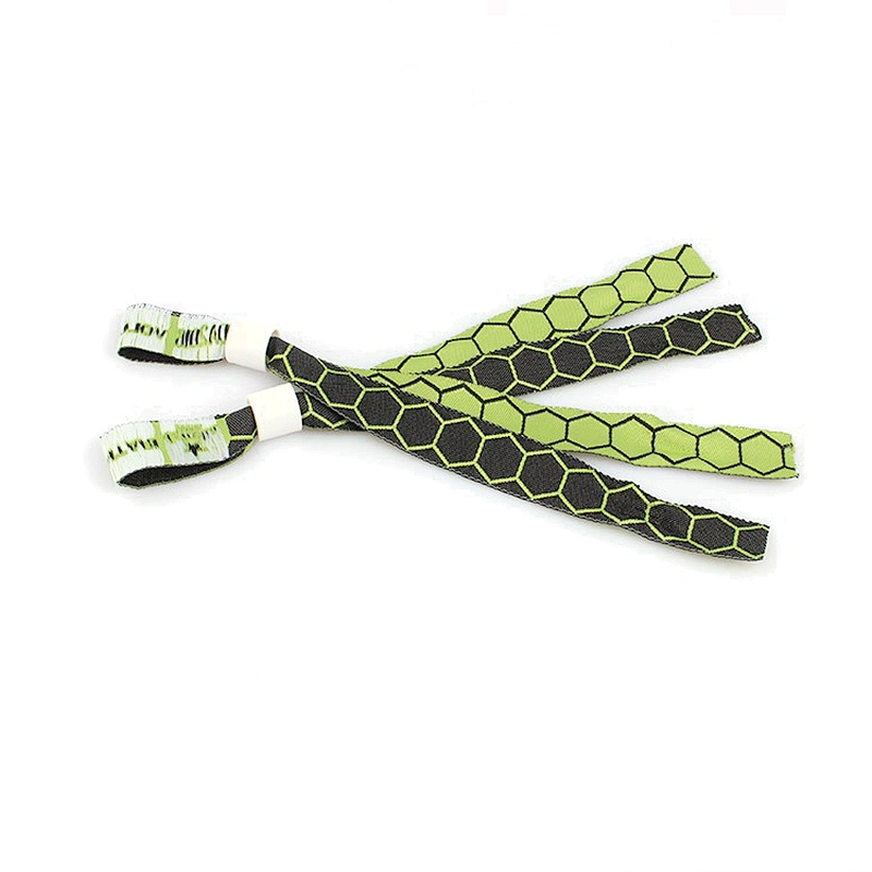 New Products For Friendship Customized Logo Polyester Woven Wristband