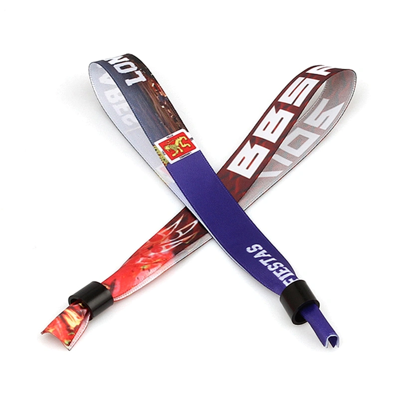 Great quality but low price custom fabric wristbands for festival