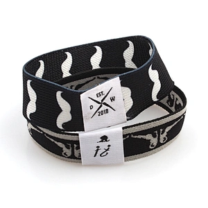 Woven rfid elastic fabric bracelet wristband custom