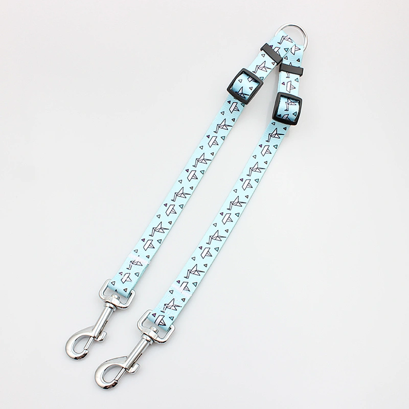 Custom Polyester Heat Transfer Printing Double Dog Leash