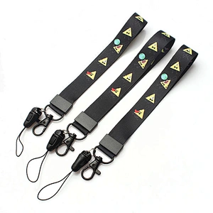 China manufacture custom polyester print wholesale wrist strap lanyard