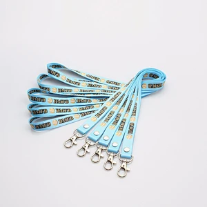 Cute dye-sublimated custom make lanyard keychain for company