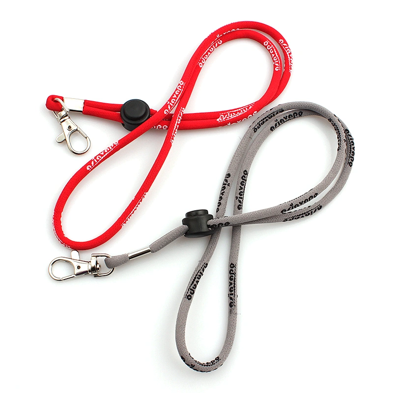 Slider cord lanyard custom logo