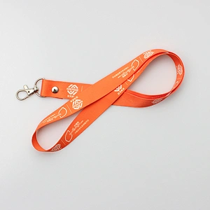 Hot custom flat sublimation polyester lanyard no minimum order