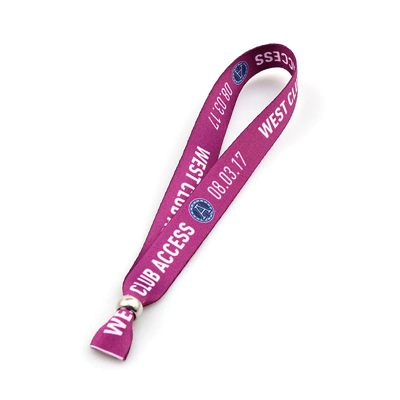 Hot Selling Event Festival Ribbon Sublimation Printed Polyester Wristband