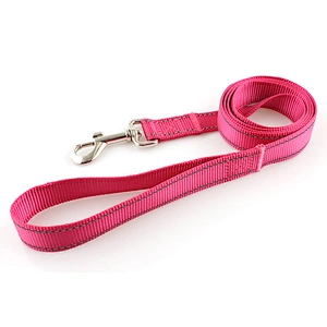 Pet supply new style custom soft reflective pink dog leash
