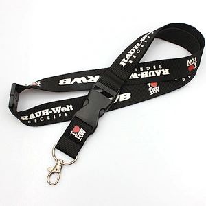 Fashion new design custom nylon silk screen lanyard printing