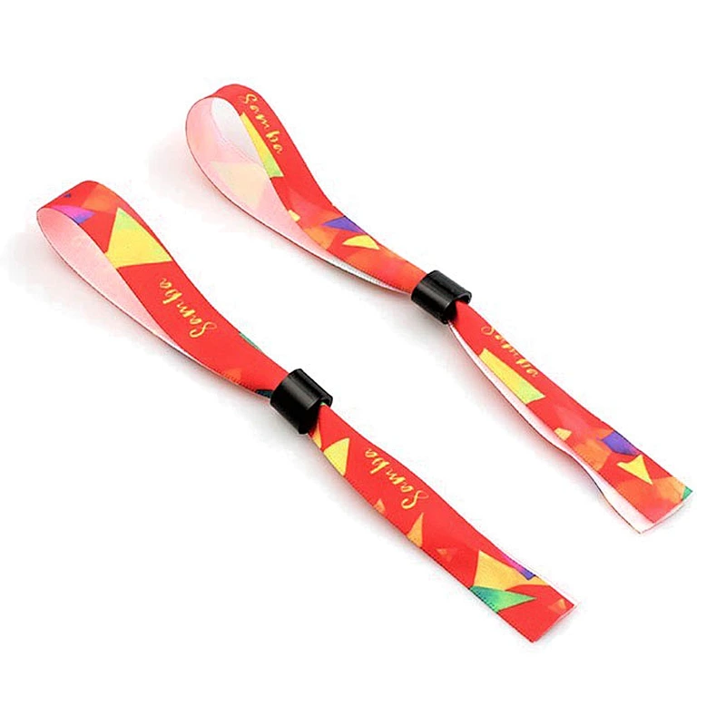 Removable wrist band printing fabric for festival events