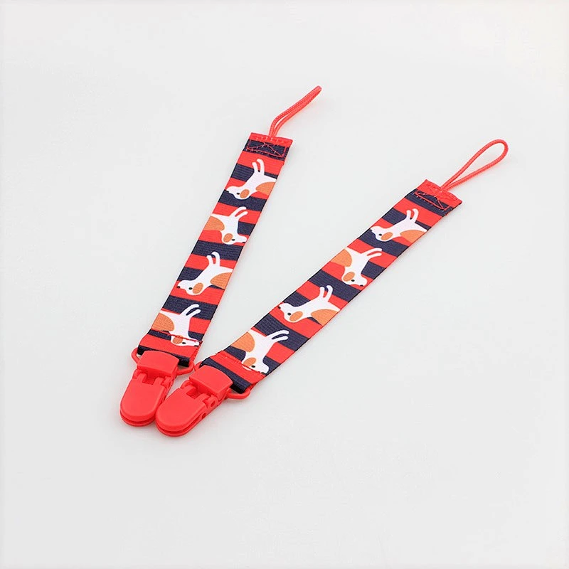 Custom logo premium quality fashion baby soother pacifier clip