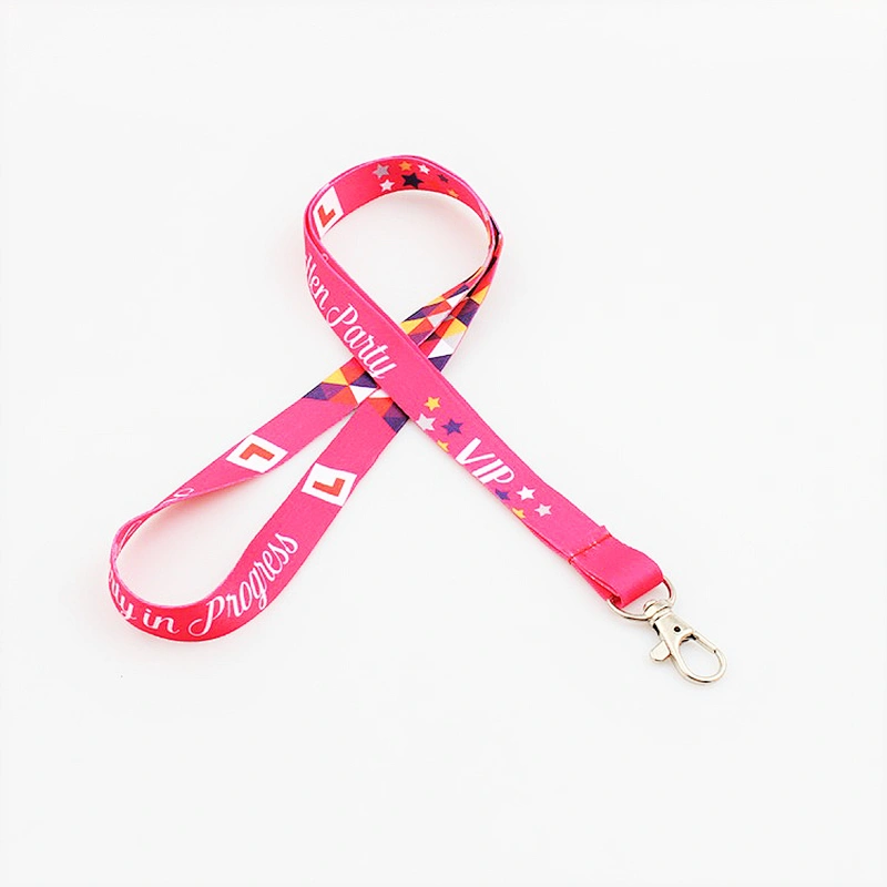Custom logo polyester neck string for activity