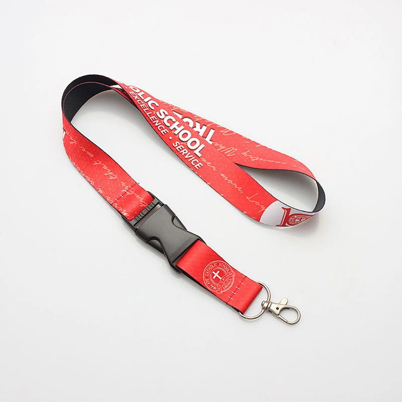 Free Sample Promotional Cheap Custom Printed Polyester Neck Lanyard With Logo