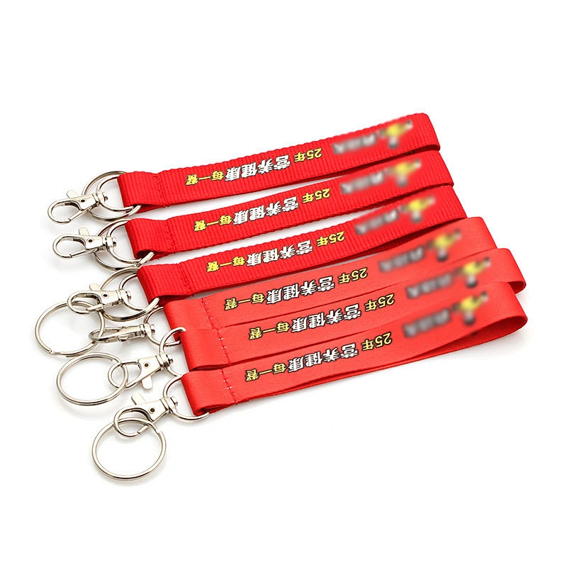 Hot sale polyester short strap lanyard for promotional gift