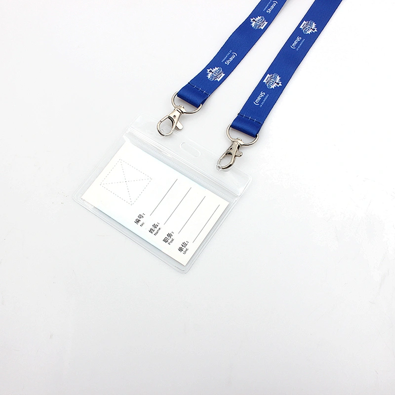 Fashion custom single polyester badge lanyard for ID card holder