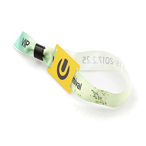 Cheap high quality custom make polyester identification fabric rfid wristband
