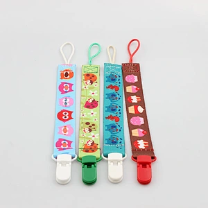 Soother Dummy Customized Pattern Print Newborn Baby Pacifier Clip