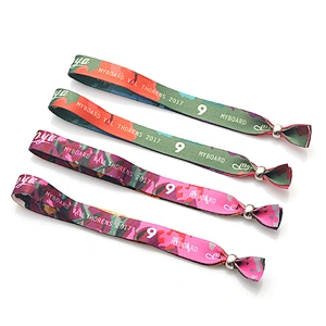 Customized logo printed wristband wrist wear on hand