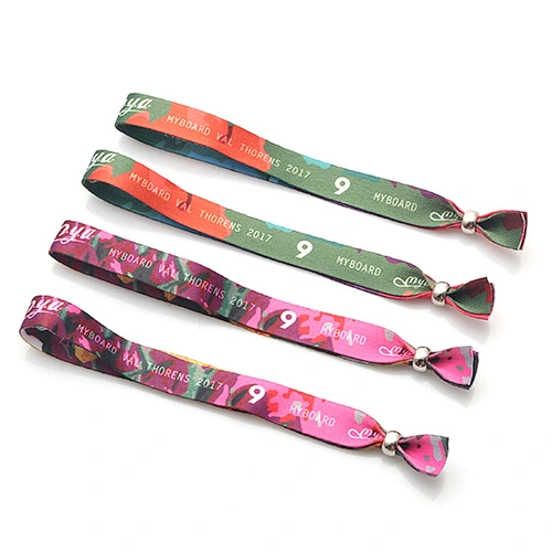 Customized logo printed wristband wrist wear on hand