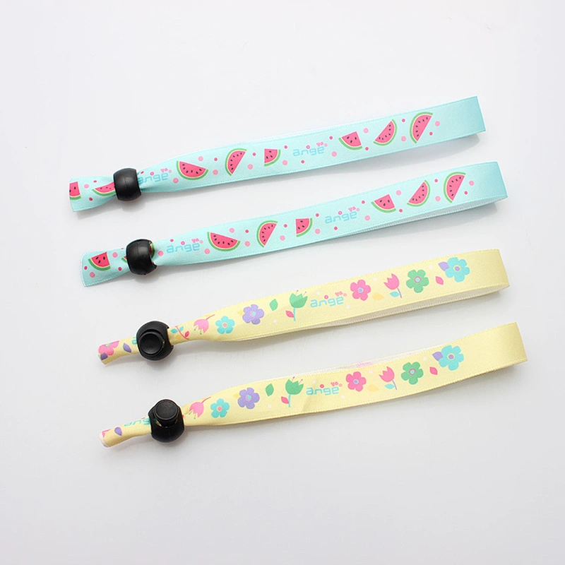 Personalized Festival Fabric Bracelets, Party Favor Printing Wristbands for Event Custom
