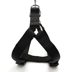 Premium custom black easy walk nylon dog safety harness