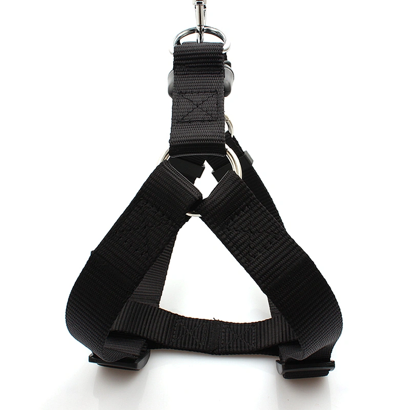 Premium custom black easy walk nylon dog safety harness
