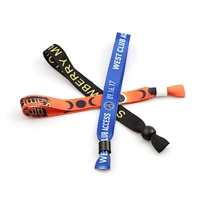 Beautiful high quality polyester Wrist Band custom useful wristband wholesale