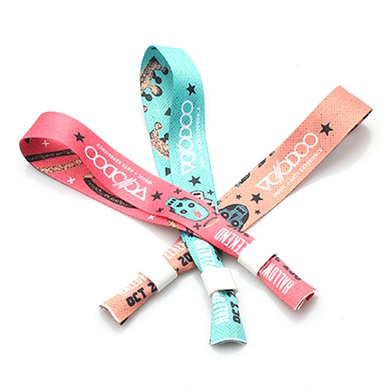 High quality custom plastic slide lock eco friendly wristband