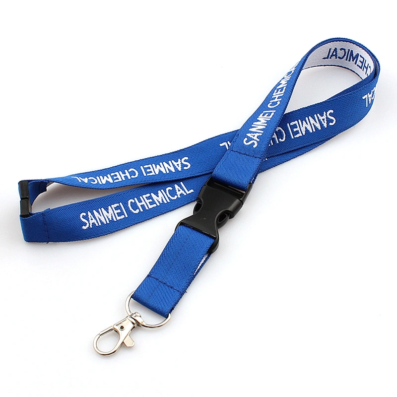 New style high quality cheap polyester double layer lanyard