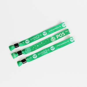Friendship bracelet cheap custom embroidered festival woven wristband