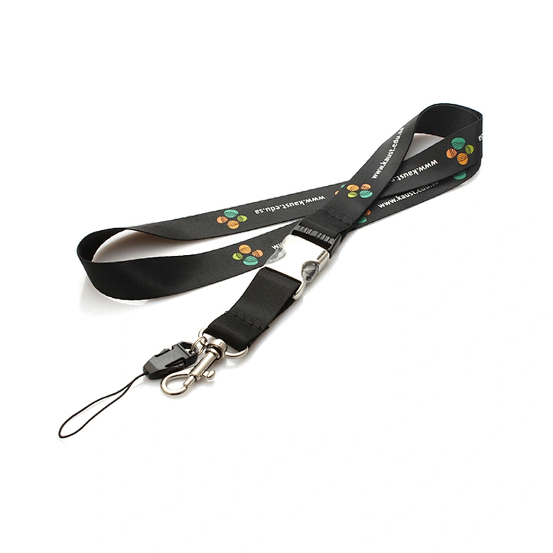 (Trade Assurance)Promotional Custom metal buckle neck Coach Lanyards with Logo