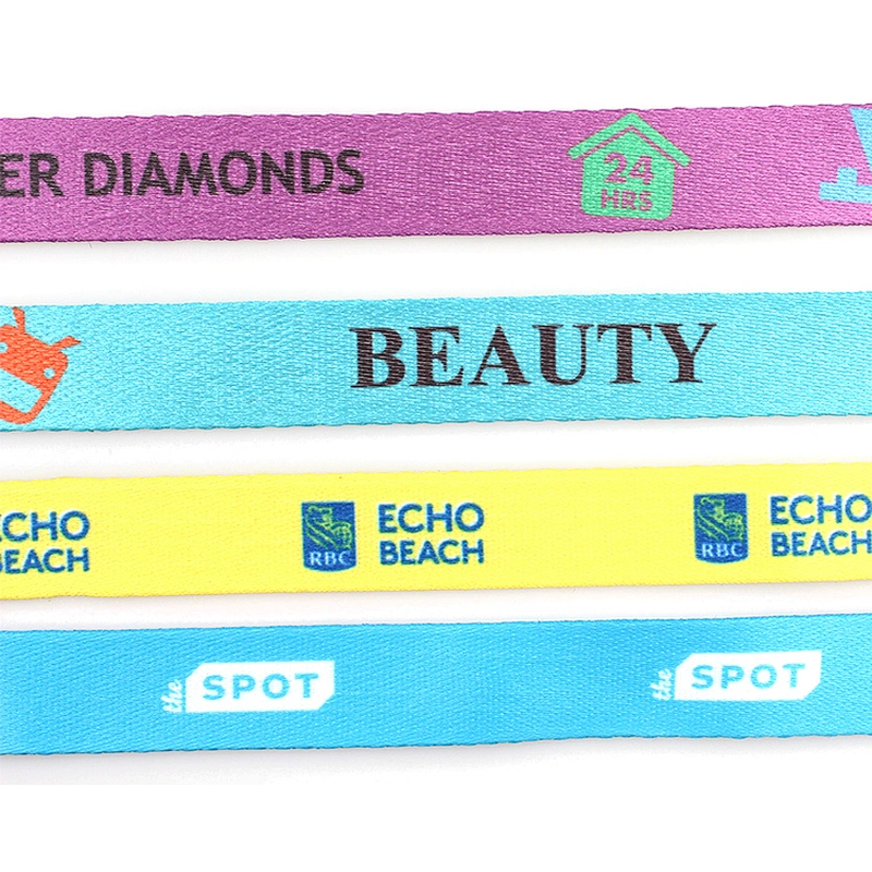 2019 New RPET recycled material print fashion wristband custom logo