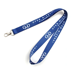 Wholesale ribbon satin lanyard for business card