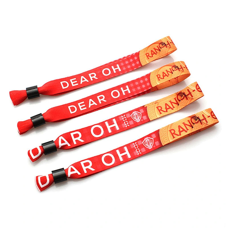Soft festival beautiful polyester wristbands for decoration