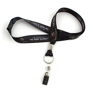 Custom business polyester lanyards with buckle