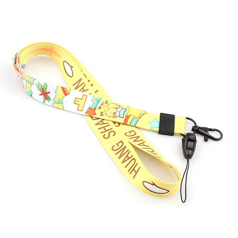 New products polyester material lanyard custom printed cartoon lanyard for student