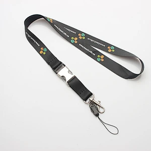 Metal hook nylon disconnected neck lanyard snap buckle for business