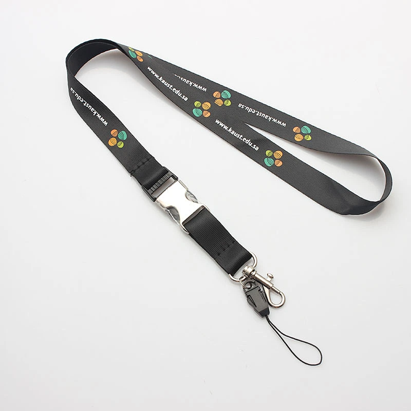Metal hook nylon disconnected neck lanyard snap buckle for business