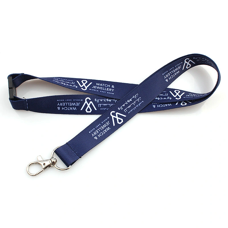 High quality neck custom polyester woven lanyards