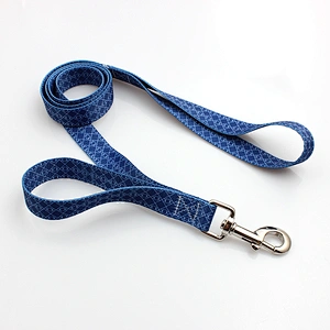 Wholesale custom made double handles dog lead leash