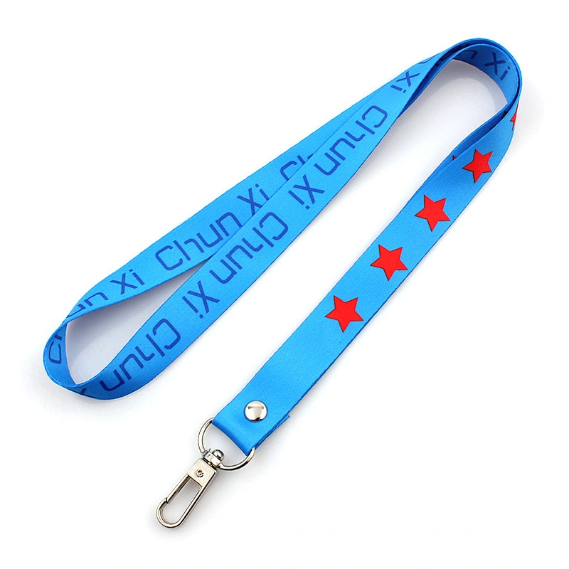 Cheap sublimation printing teacher lanyards no minimum order with metal hook