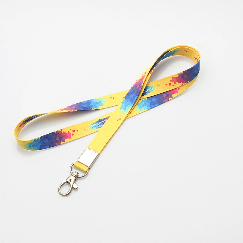 High quality custom rainbow colored lanyard maker for necklace keys