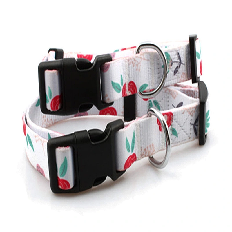 Polyester printing pet collar with breakaway buckle