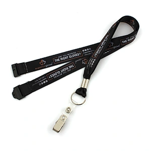 Custom business polyester lanyards with buckle