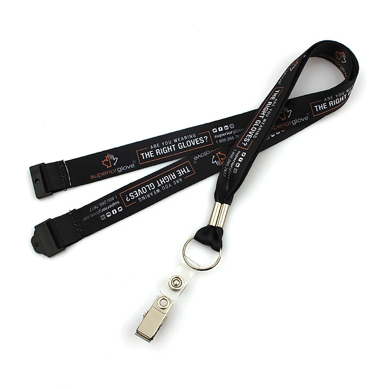 Custom business polyester lanyards with buckle