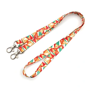Customized Polyester Two Hooks Neck Lanyard for Sale