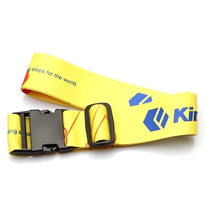 Factory direct sale cheap silk screen printing luggage belt with high quality