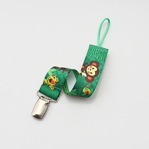 Hot sale baby bottle type metal pacifier holder