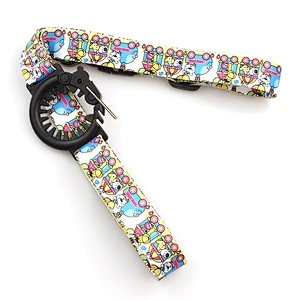 Bottle holders polyester neck lanyard strap with plastic bottle buckle