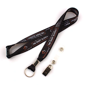 Custom business polyester lanyards with buckle